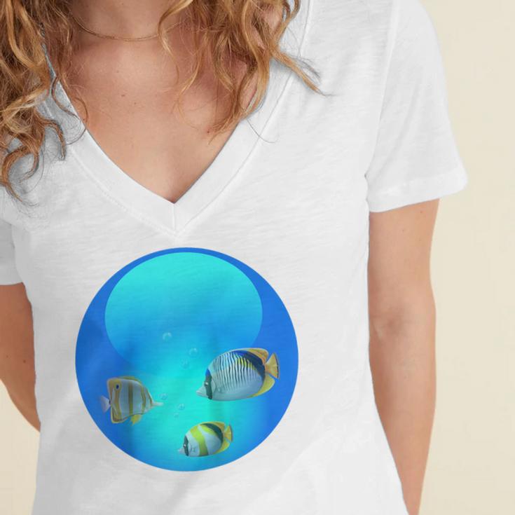 Frutiger Aero Aesthetic Tech Orb Fishes Raglan Baseball Tee Women's Jersey Short Sleeve Deep V-Neck Tshirt Frutiger Aero Aesthetic Tech Orb Fishes Raglan Baseball Tee Women's Jersey Short Sleeve Deep V-Neck Tshirt