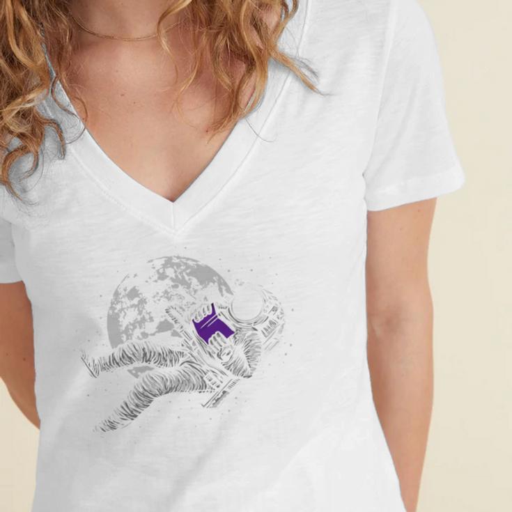 Going On a Trip To The Bookstore Bookworm Humor Women's Jersey Short Sleeve Deep V-Neck Tshirt
