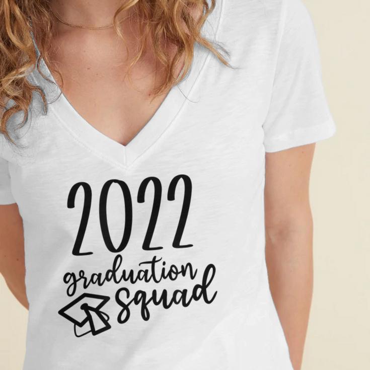 Graduation Squad Class Of 2022 Women's Jersey Short Sleeve Deep V-Neck Tshirt