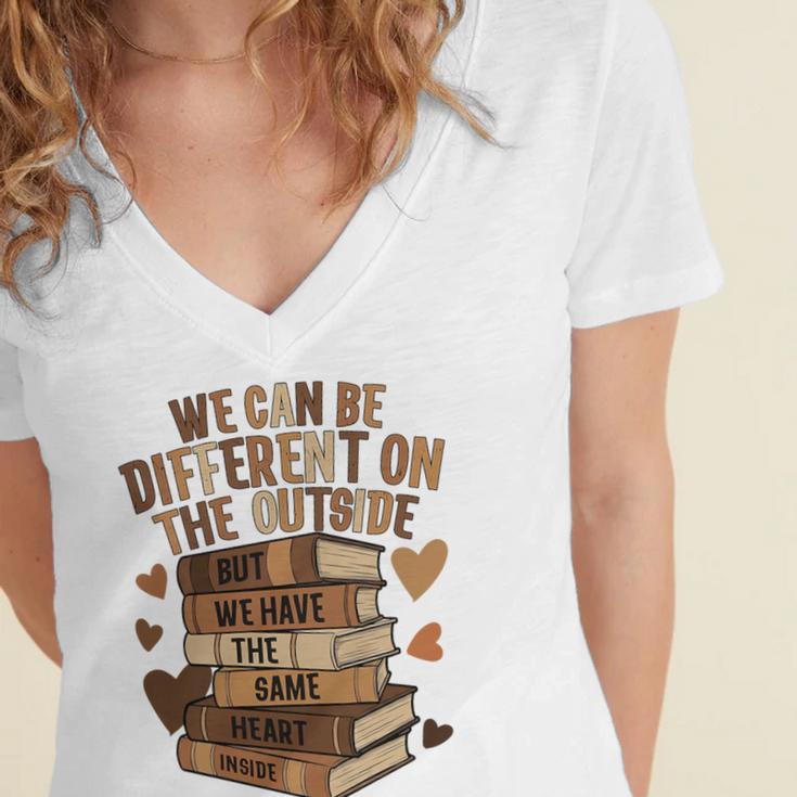 We Have The Same Heart History Month Book Lover Women Premium Tri-Blend Women's Jersey Short Sleeve Deep V-Neck Tshirt We Have The Same Heart History Month Book Lover Women Premium Tri-Blend Women's Jersey Short Sleeve Deep V-Neck Tshirt