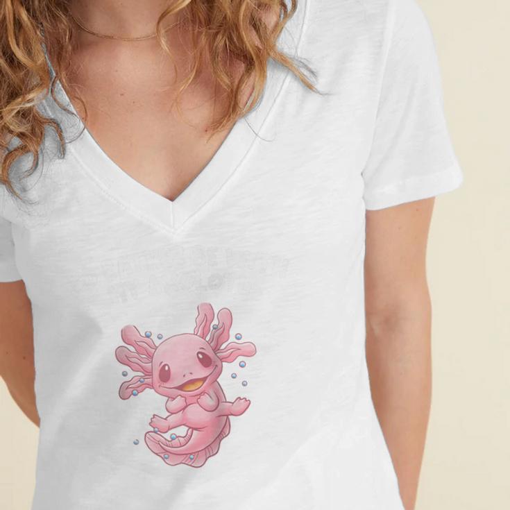 Id Rather Be With My Axolotl Salamander Introvert Raglan Baseball Tee Women's Jersey Short Sleeve Deep V-Neck Tshirt Id Rather Be With My Axolotl Salamander Introvert Raglan Baseball Tee Women's Jersey Short Sleeve Deep V-Neck Tshirt