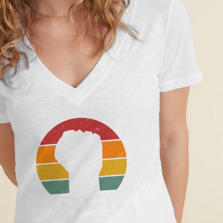 Introvert Antisocial Men Women Kids Boys Girls Women's Jersey Short Sleeve Deep V-Neck Tshirt