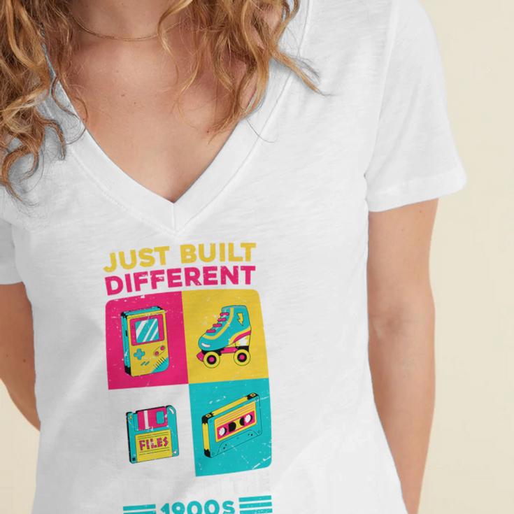Just Built Different I'M From The 1900S Retro Premium Women's Jersey Short Sleeve Deep V-Neck Tshirt