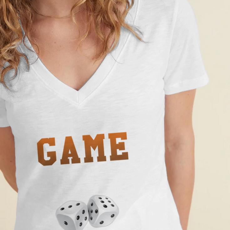 I Love Game Nights Host And Maybe 3 People Introvert Women's Jersey Short Sleeve Deep V-Neck Tshirt I Love Game Nights Host And Maybe 3 People Introvert Women's Jersey Short Sleeve Deep V-Neck Tshirt