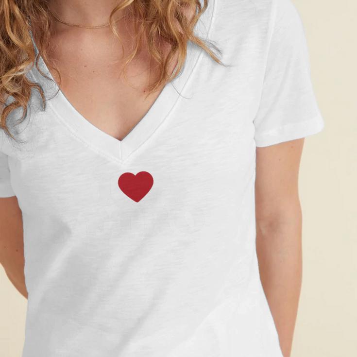 I Love Retro Vintage 80s 90s Nostalgia Premium Tri-Blend Women's Jersey Short Sleeve Deep V-Neck Tshirt