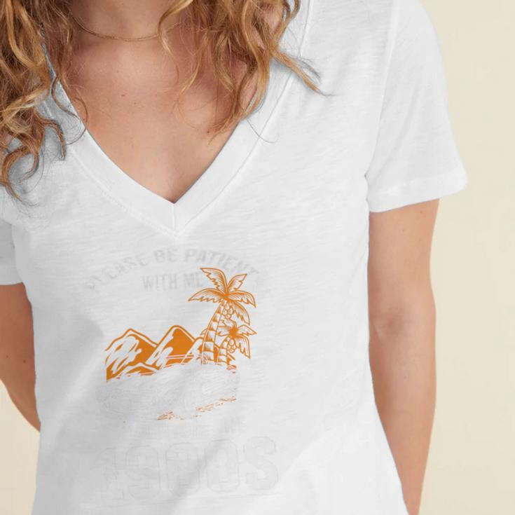 Please Be Patient I'm From The 1900s Classic Car Premium Women's Jersey Short Sleeve Deep V-Neck Tshirt