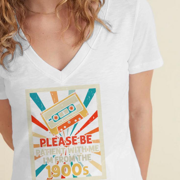 Please Be Patient With Me I'm From The 1900s Cool Dad Premium Tri-Blend Women's Jersey Short Sleeve Deep V-Neck Tshirt Please Be Patient With Me I'm From The 1900s Cool Dad Premium Tri-Blend Women's Jersey Short Sleeve Deep V-Neck Tshirt