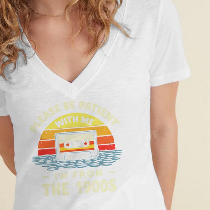 Please Be Patient With Me I'm From The 1900s Shirt Men Women Premium Tri-Blend Women's Jersey Short Sleeve Deep V-Neck Tshirt