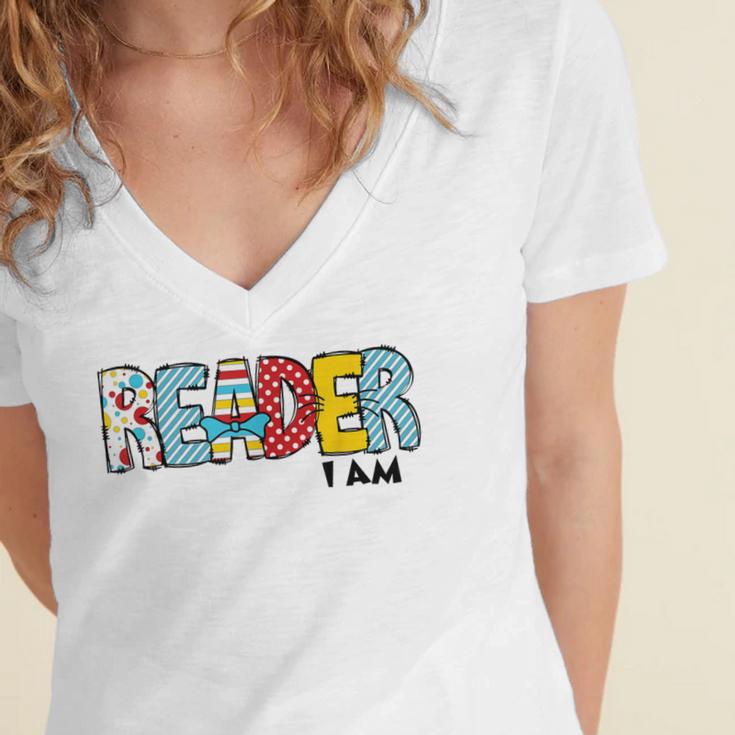 Reader I Am Bookworm Librarian I Heart Read Book Lover Women's Jersey Short Sleeve Deep V-Neck Tshirt Reader I Am Bookworm Librarian I Heart Read Book Lover Women's Jersey Short Sleeve Deep V-Neck Tshirt