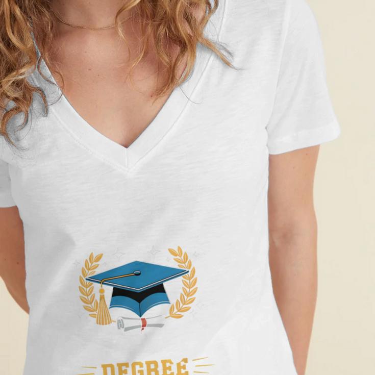 I Survived My Dad's History Degree Graduation Women's Jersey Short Sleeve Deep V-Neck Tshirt