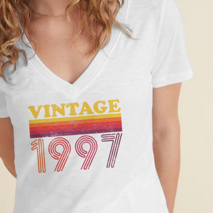Vintage 1997 Retro Style 90's Born Nostalgia Vibes Birthday Premium Tri-Blend Women's Jersey Short Sleeve Deep V-Neck Tshirt Vintage 1997 Retro Style 90's Born Nostalgia Vibes Birthday Premium Tri-Blend Women's Jersey Short Sleeve Deep V-Neck Tshirt