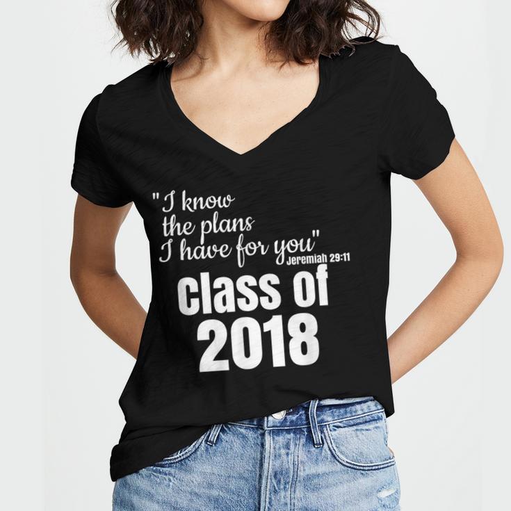 Christian Graduation Jeremiah 29 Women's Jersey Short Sleeve Deep V-Neck Tshirt