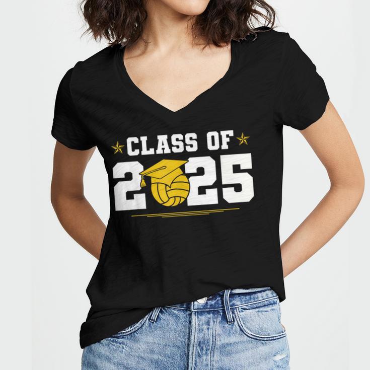 Class Of 2025 Graduation Waterpolo Senior 2025 Women's Jersey Short Sleeve Deep V-Neck Tshirt