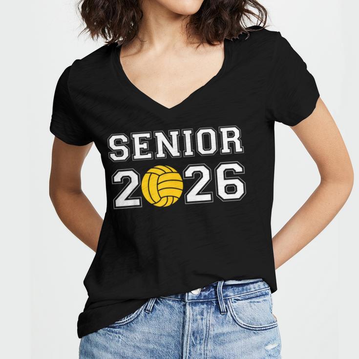 Class Of 2026 Graduation Waterpolo Senior 2026 Water Polo Women's Jersey Short Sleeve Deep V-Neck Tshirt