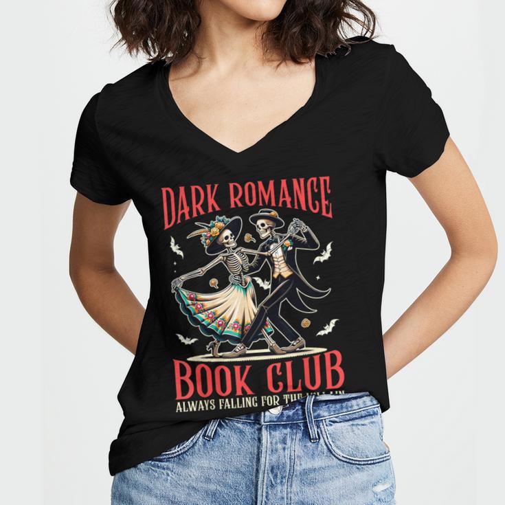Enemies To Lovers Villain Reading Dark Romance Book Club Women's Jersey Short Sleeve Deep V-Neck Tshirt Enemies To Lovers Villain Reading Dark Romance Book Club Women's Jersey Short Sleeve Deep V-Neck Tshirt