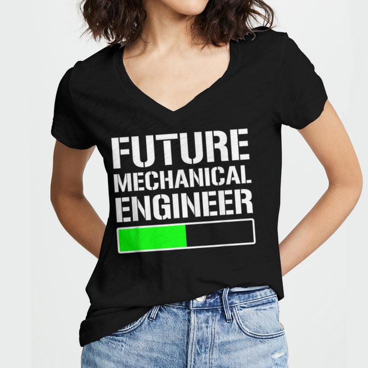 Future Mechanical Engineer Cool Graduation Women's Jersey Short Sleeve Deep V-Neck Tshirt