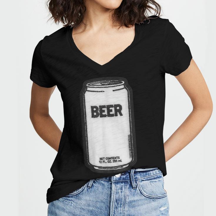Generic Beer 1980s 80s Nostalgia Women's Jersey Short Sleeve Deep V-Neck Tshirt Generic Beer 1980s 80s Nostalgia Women's Jersey Short Sleeve Deep V-Neck Tshirt