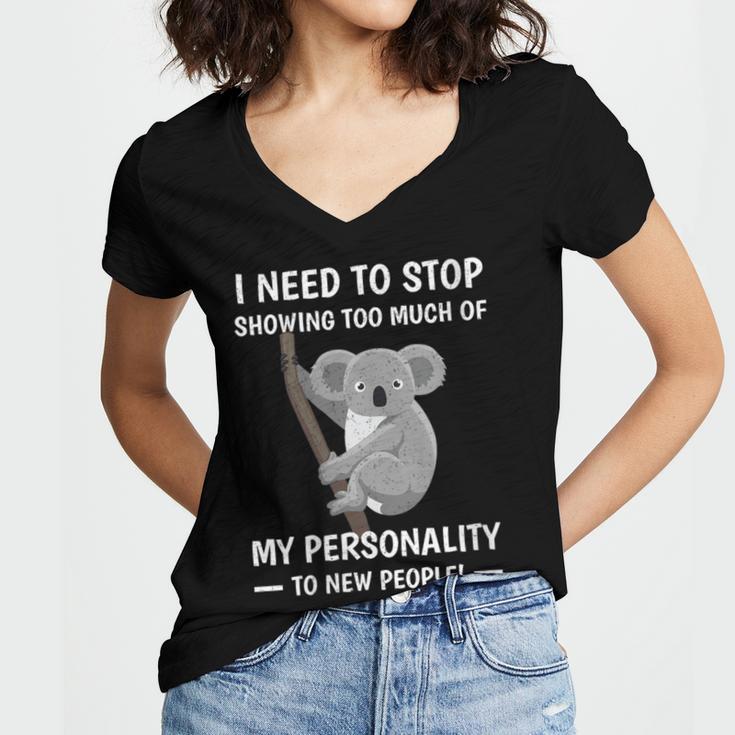 Introvert Fact Anti Socializing Extroversion Personality Women's Jersey Short Sleeve Deep V-Neck Tshirt Introvert Fact Anti Socializing Extroversion Personality Women's Jersey Short Sleeve Deep V-Neck Tshirt