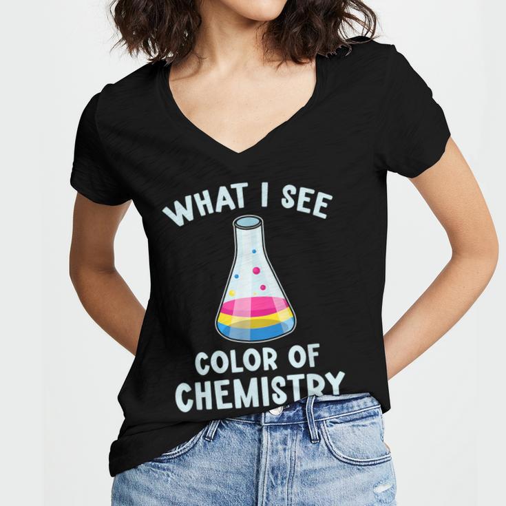 Introvert Personality Gender Freedom Omnisexuality Pansexual Women's Jersey Short Sleeve Deep V-Neck Tshirt