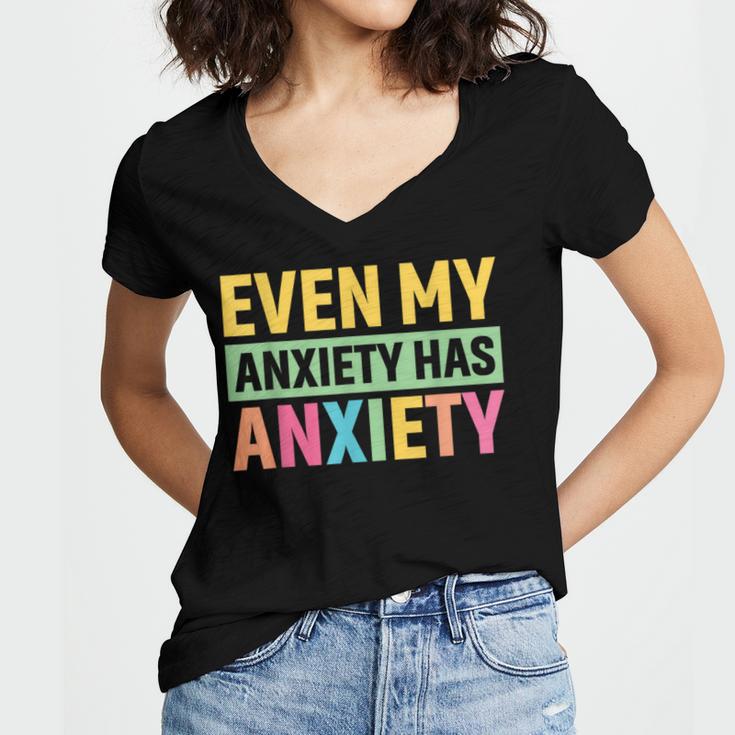 Introverts Anxiety Introvert Antisocial Sarcasm Women's Jersey Short Sleeve Deep V-Neck Tshirt Introverts Anxiety Introvert Antisocial Sarcasm Women's Jersey Short Sleeve Deep V-Neck Tshirt