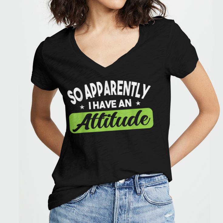 Introverts Attitude Introvert Antisocial Sarcasm Anti Social Women's Jersey Short Sleeve Deep V-Neck Tshirt