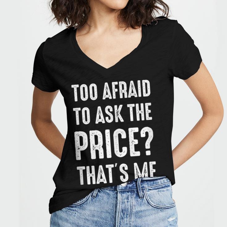 Sarcastic Budget Shopper Introvert Shopping Humor Women's Jersey Short Sleeve Deep V-Neck Tshirt Sarcastic Budget Shopper Introvert Shopping Humor Women's Jersey Short Sleeve Deep V-Neck Tshirt
