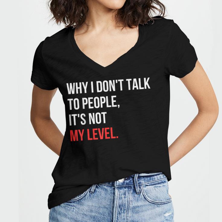 Sarcastic Introvert Attitude Quote Women's Jersey Short Sleeve Deep V-Neck Tshirt Sarcastic Introvert Attitude Quote Women's Jersey Short Sleeve Deep V-Neck Tshirt
