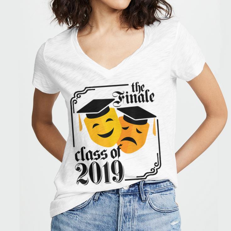 2020 Graduation Shirt Theater Drama Tshirt Senior Women's Jersey Short Sleeve Deep V-Neck Tshirt