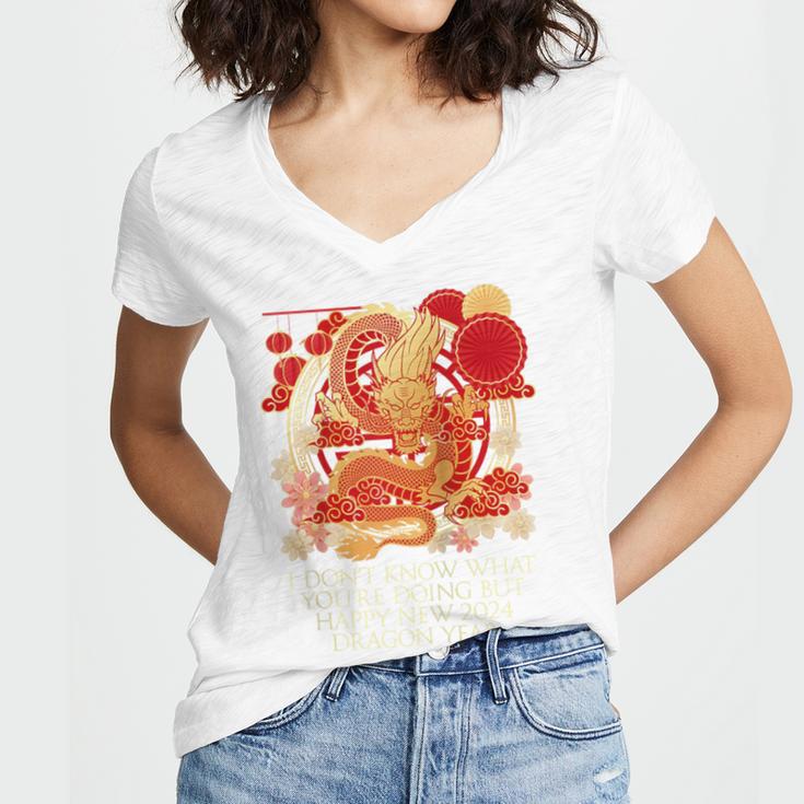 I Dont Know What Youre Doing Chinese New Year Introvert Raglan Baseball Tee Women's Jersey Short Sleeve Deep V-Neck Tshirt I Dont Know What Youre Doing Chinese New Year Introvert Raglan Baseball Tee Women's Jersey Short Sleeve Deep V-Neck Tshirt