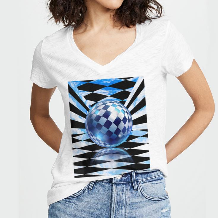 Frutiger Aero Aesthetic Tech Checkered Room Orb Sky Raglan Baseball Tee Women's Jersey Short Sleeve Deep V-Neck Tshirt Frutiger Aero Aesthetic Tech Checkered Room Orb Sky Raglan Baseball Tee Women's Jersey Short Sleeve Deep V-Neck Tshirt