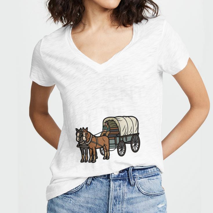Funny Please Be Patient With Me I'm From The 1900s Premium Women's Jersey Short Sleeve Deep V-Neck Tshirt