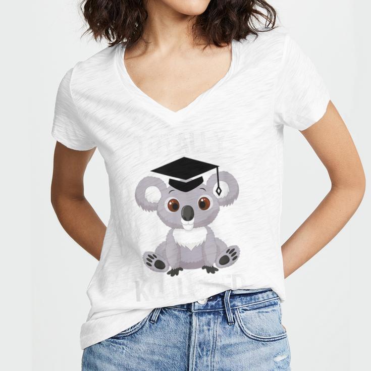 Graduation 2019 Shirts Totally Koalafied Sen19r Shirt Koala Women's Jersey Short Sleeve Deep V-Neck Tshirt