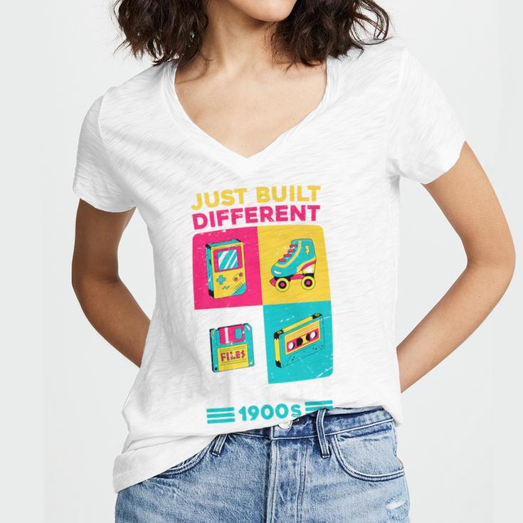 Just Built Different I'M From The 1900S Retro Premium Women's Jersey Short Sleeve Deep V-Neck Tshirt
