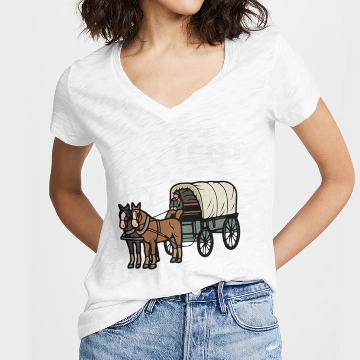 Please Be Patient I'm From The 1900s Amish Wagon & Vintage Premium Women's Jersey Short Sleeve Deep V-Neck Tshirt Please Be Patient I'm From The 1900s Amish Wagon & Vintage Premium Women's Jersey Short Sleeve Deep V-Neck Tshirt