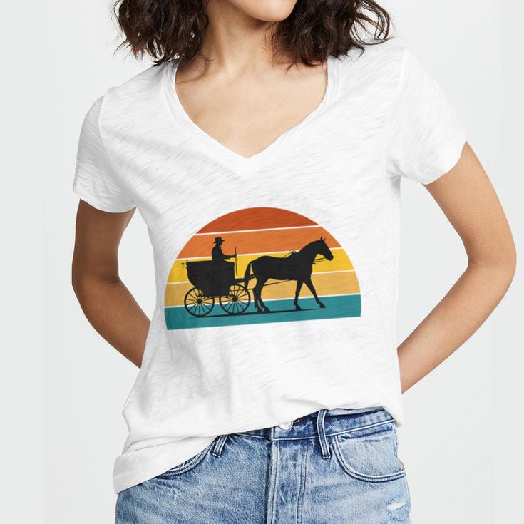 Please Be Patient With Me I'm From The 1900s Apparel Premium Women's Jersey Short Sleeve Deep V-Neck Tshirt
