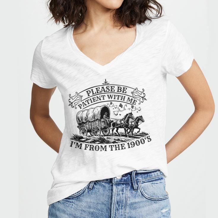 Please Be Patient With Me I'm From The 1900s For Men Women Premium Tri-Blend Women's Jersey Short Sleeve Deep V-Neck Tshirt Please Be Patient With Me I'm From The 1900s For Men Women Premium Tri-Blend Women's Jersey Short Sleeve Deep V-Neck Tshirt