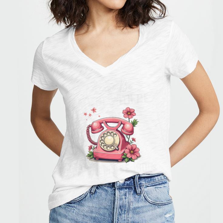 Please Be Patient With Me I'm From The 1900s Women Girl Premium Women's Jersey Short Sleeve Deep V-Neck Tshirt