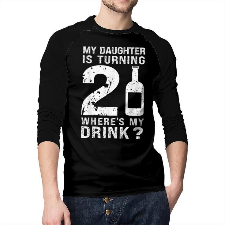 21st Birthday Dad Mom 21 Year Old My Daughter Squad Men Baseball Raglan Shirt