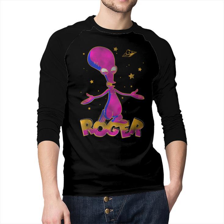 American Dad Outer Space Roger Cartoon Men Baseball Raglan Shirt