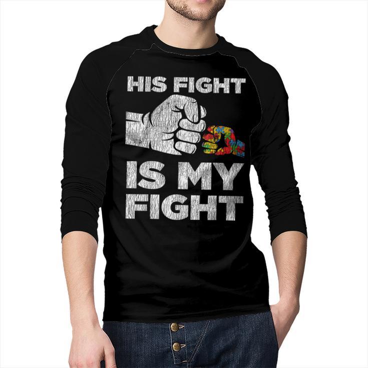 Autism Awareness Mom Dad Parents Autistic Kids Awareness Small Men Baseball Raglan Shirt