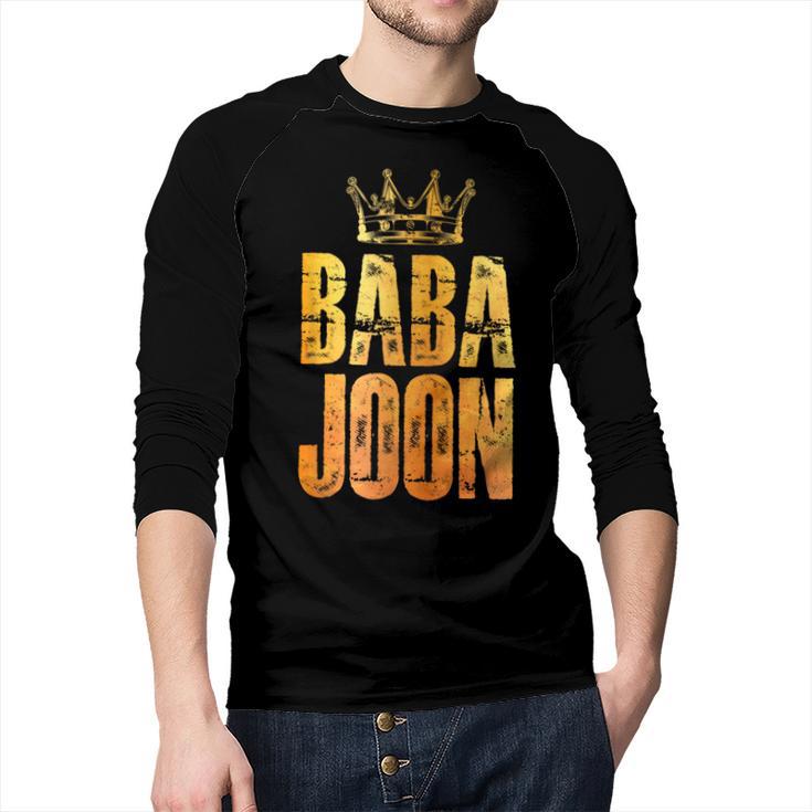 Baba Joon Persian Dad Iran Quote Iranian Fathers Day Men Baseball Raglan Shirt