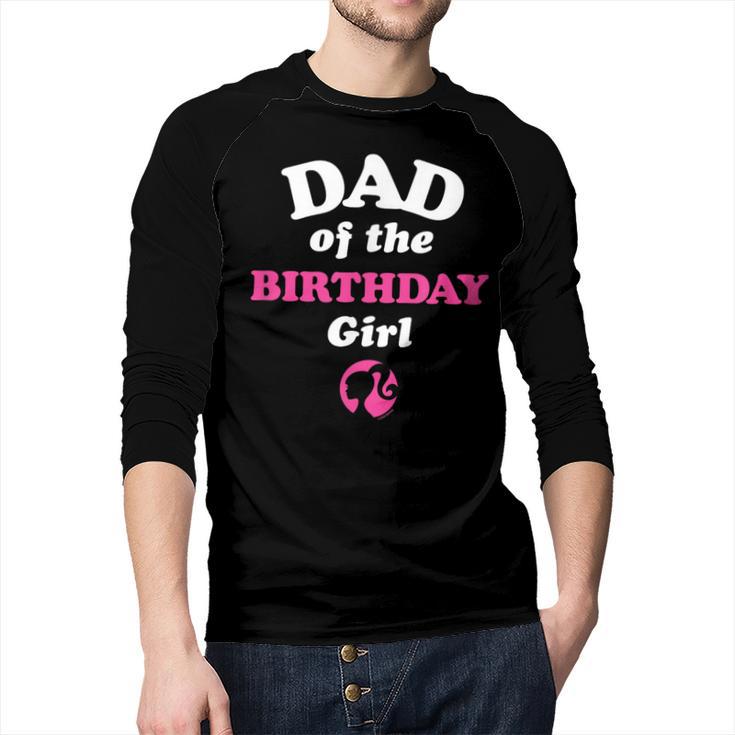 Barbie Dad Of The Birthday Girl Small Men Baseball Raglan Shirt
