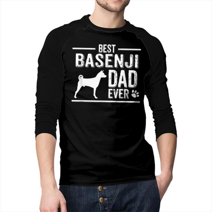 Basenji Dad Best Dog Owner Ever T-Shirt Men Baseball Raglan Shirt