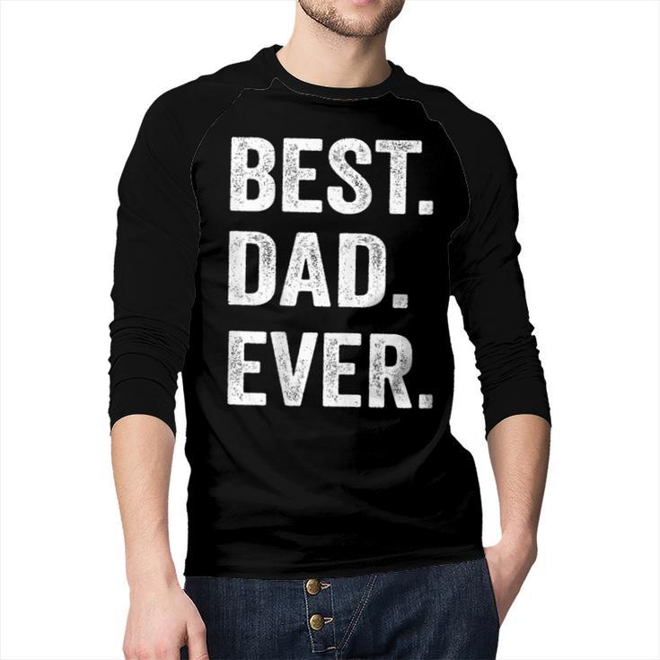 Best Dad Ever T Shirt Men Husband Men Baseball Raglan Shirt