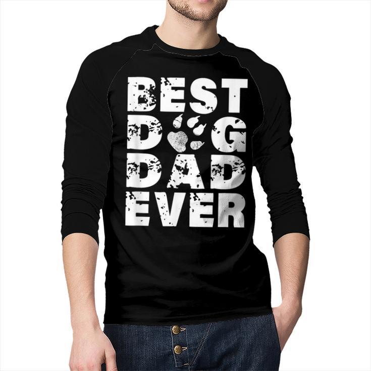 Best Dog Dad Ever Shirt Dog Father Men Women Girls Kids Men Baseball Raglan Shirt