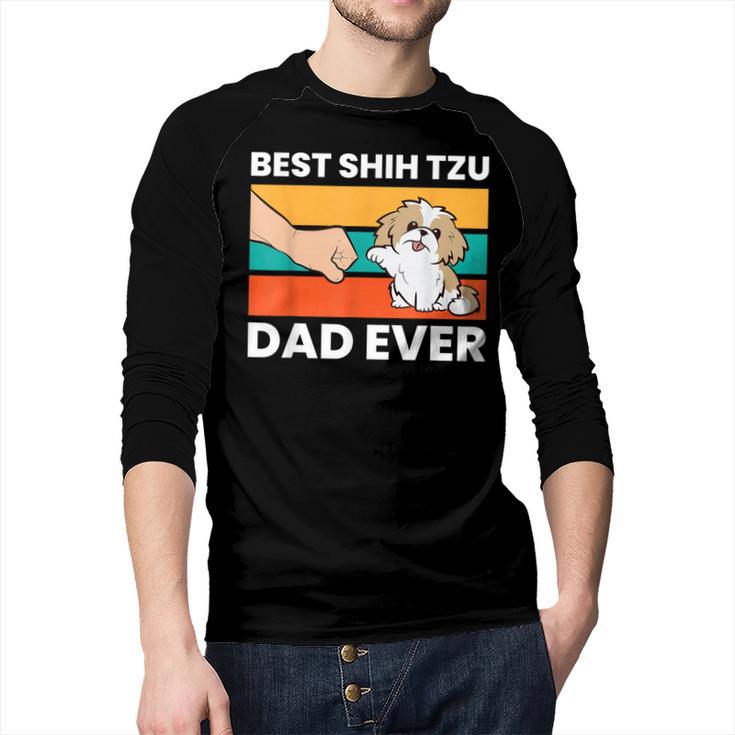 Best Shih Tzu Dad Ever Shih Tzu Men Baseball Raglan Shirt