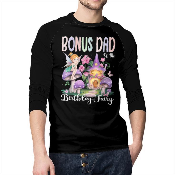 Bonus Dad Of The Birthday Fairy 1St Birthday Girl Party Men Baseball Raglan Shirt