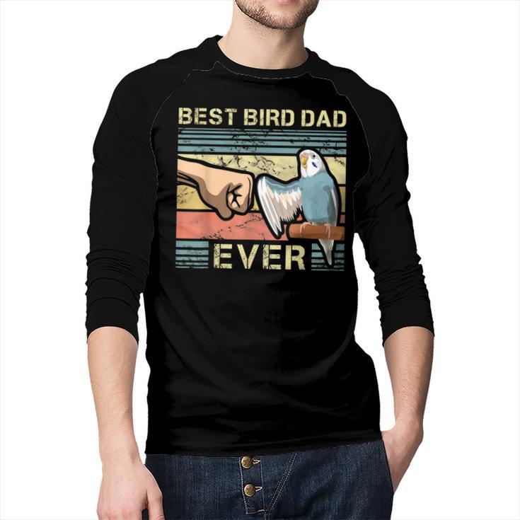 Budgie Dad Bird Lover Father Animal Enthusiast Bird Guy Men Baseball Raglan Shirt