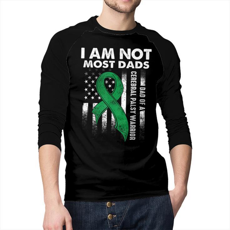 Cerebral Palsy CP Awareness Most Dads Warrior Survivor DA1 Men Baseball Raglan Shirt