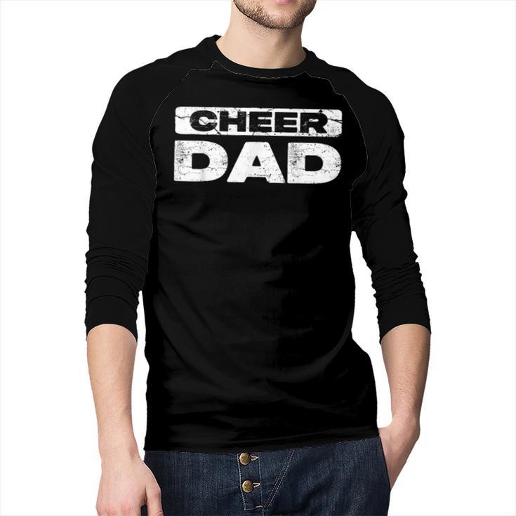 Cheer Dad Shirt Men Fathers Day Cheerleading Dad Men Baseball Raglan Shirt